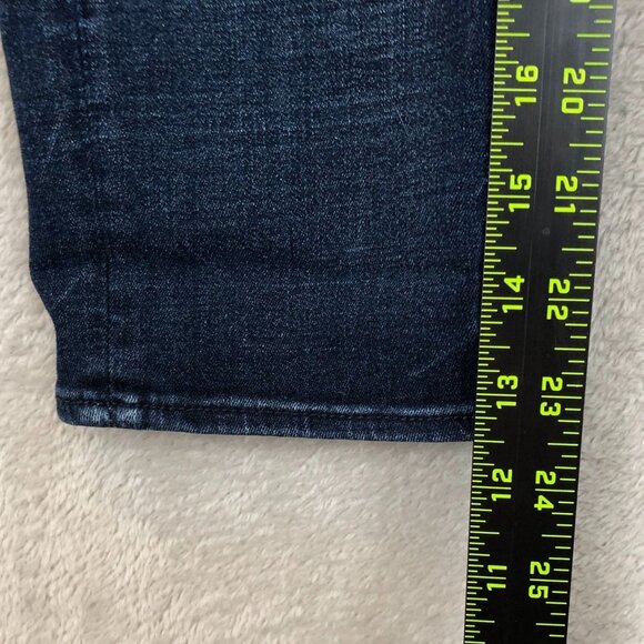 American Eagle Outfitters Womens Jeans Size 2 Artist Crop Destroyed Stretch Blue - Picture 4 of 16
